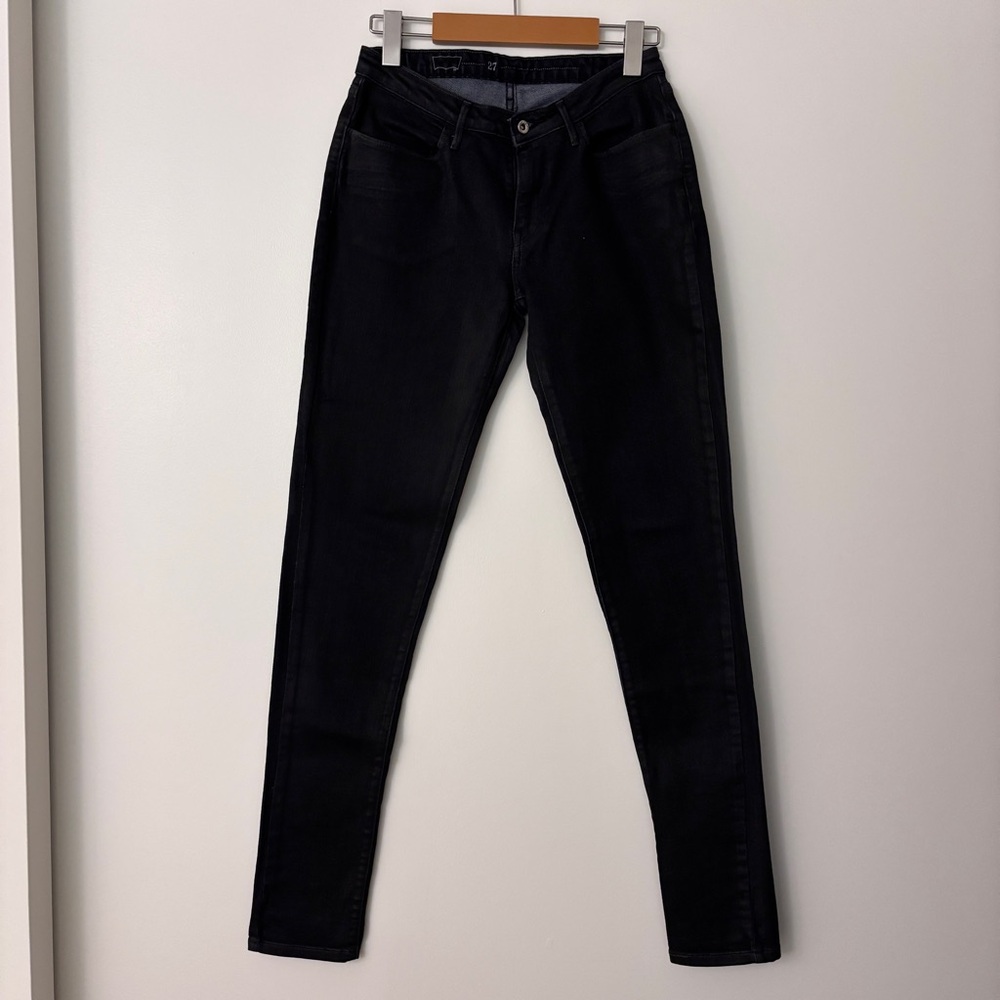 Women's Black Levi’s Skinny Jeans in Waxed Black - size 27